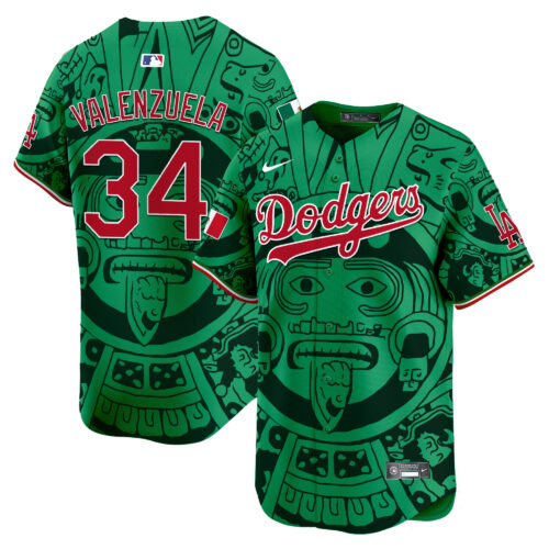 Men's Los Angeles Dodgers Aztec Mexico Vapor Premier Limited Jersey - Printed