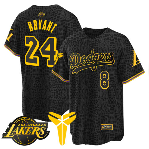 Men's Los Angeles Dodgers Cool Base Mamba Jersey V2 - All Stitched