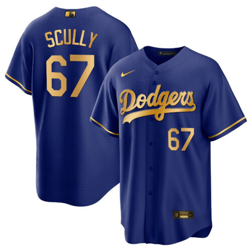 Men's Los Angeles Dodgers Cool Base Gold Jersey - All Stitched