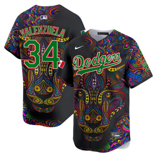 Los Angeles Dodgers Leopard Mexico Vapor Premier Limited Jersey - Printed