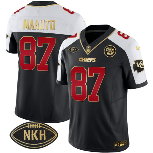 #87 Travis Kelce Maauto Kansas City Chiefs Vapor Jersey - All Stitched