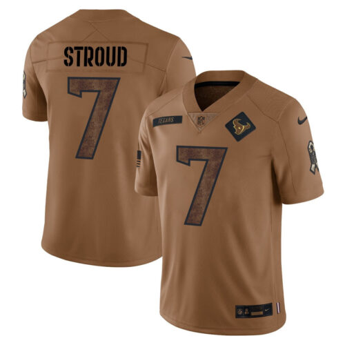 C.J. Stroud #7 Houston Texans Salute Jersey - All Stitched