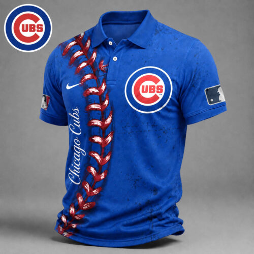 Chicago Cubs | Premium MLB Baseball Stitch Polo Shirt