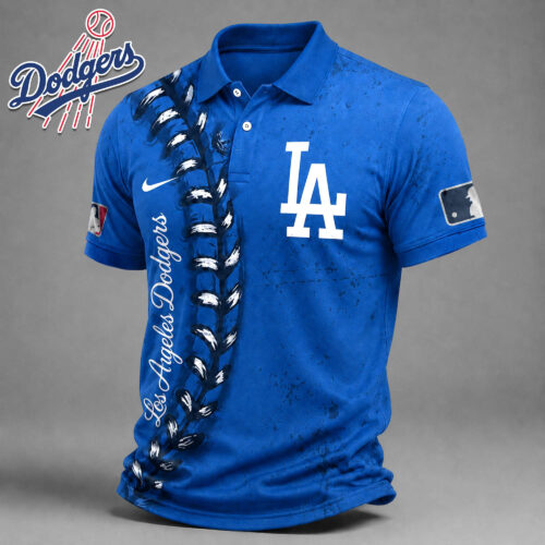 Los Angeles Dodgers | Premium MLB Baseball Stitch Polo Shirt