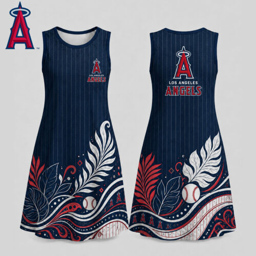 Los Angeles Angels | Premium MLB Floral Dress TD
