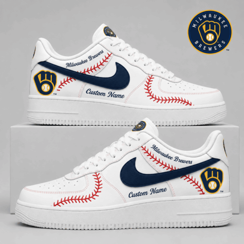 Milwaukee Brewers | Premium MLB Baseball Stitch AF1 Shoes TD