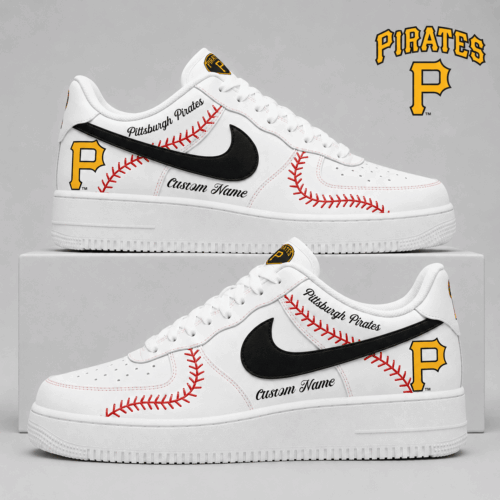 Pittsburgh Pirates | Premium MLB Baseball Stitch AF1 Shoes TD