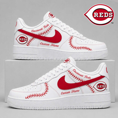 Cincinnati Reds | Premium MLB Baseball Stitch AF1 Shoes TD