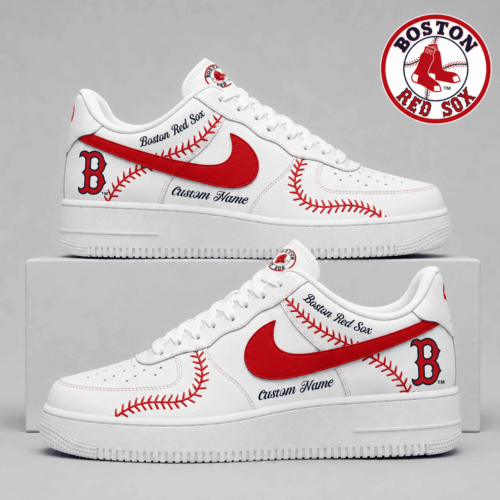 Boston Red Sox | Premium MLB Baseball Stitch AF1 Shoes TD