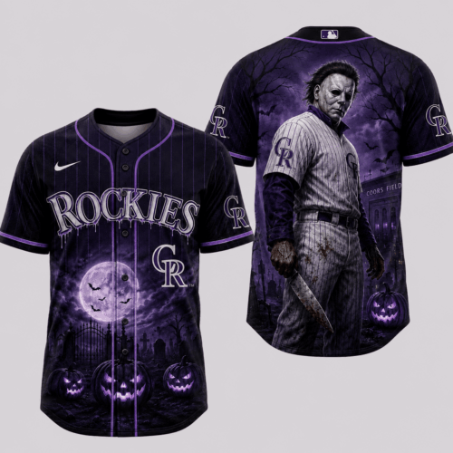 Colorado Rockies | Premium MLB Michael Myers Halloween Baseball Jersey