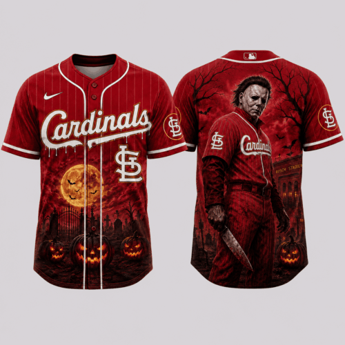 St. Louis Cardinals | Premium MLB Michael Myers Halloween Baseball Jersey