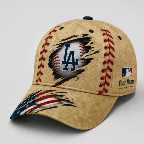 Los Angeles Dodgers | Premium MLB Patriot Stitch Baseball Cap