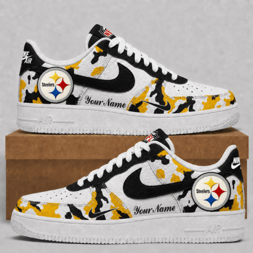 Pittsburgh Steelers | Premium NFL Team Camo Low Top Shoes