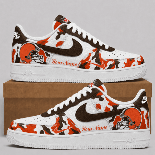 Cleveland Browns | Premium NFL Team Camo Low Top Shoes