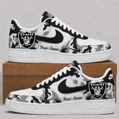Las Vegas Raiders | Premium NFL Team Camo Low Top Shoes