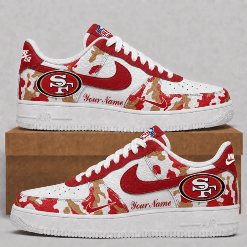 San Francisco 49ers | Premium NFL Team Camo Low Top Shoes