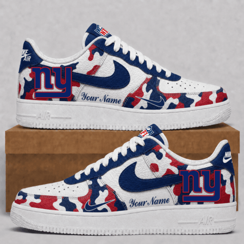 New York Giants | Premium NFL Team Camo Low Top Shoes