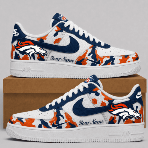 Denver Broncos | Premium NFL Team Camo Low Top Shoes