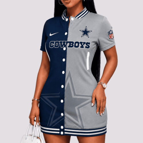Dallas Cowboys | Premium NFL Baseball Jacket Dresses
