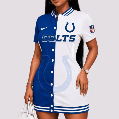 Indianapolis Colts | Premium NFL Baseball Jacket Dresses
