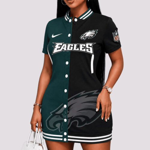 Philadelphia Eagles | Premium NFL Baseball Jacket Dresses