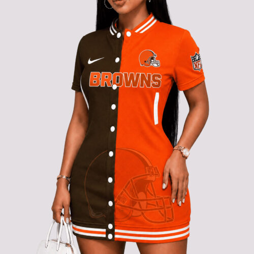 Cleveland Browns | Premium NFL Baseball Jacket Dresses