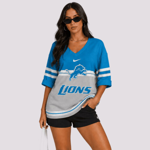Detroit Lions | Premium NFL V-neck Long Sleeve Shirt