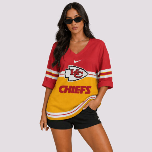 Kansas City Chiefs | Premium NFL V-neck Long Sleeve Shirt
