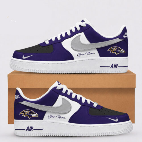 Baltimore Ravens | Premium NFL AF1 Shoes