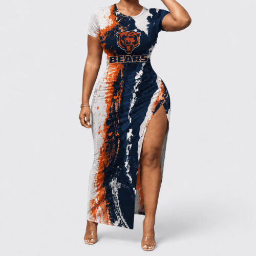 Chicago Bears | Premium NFL Game Day Paint Splash Women's Bodycon Dress