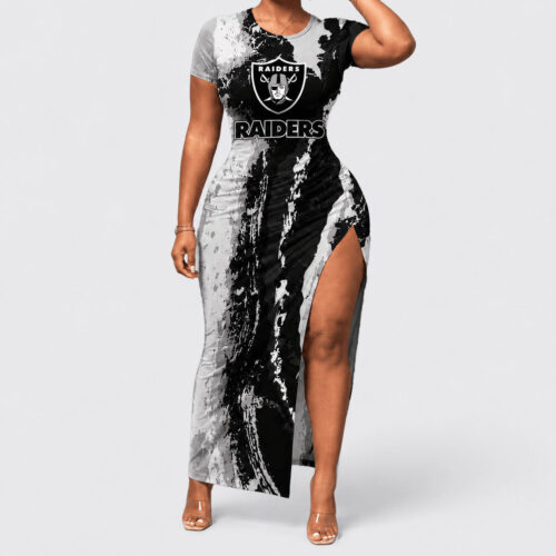 Las Vegas Raiders | Premium NFL Game Day Paint Splash Women's Bodycon Dress
