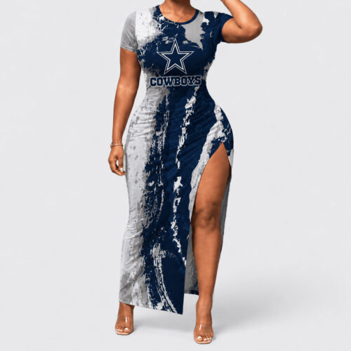 Dallas Cowboys | Premium NFL Game Day Paint Splash Women's Bodycon Dress