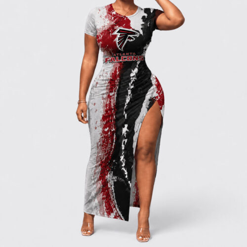 Atlanta Falcons | Premium NFL Game Day Paint Splash Women's Bodycon Dress