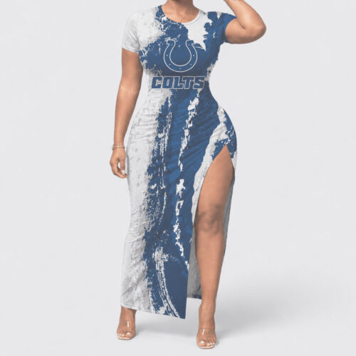 Indianapolis Colts | Premium NFL Game Day Paint Splash Women's Bodycon Dress