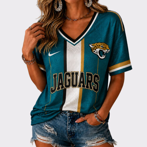 Jacksonville Jaguars | Premium NFL Casual V-Neck Game Day Shirt