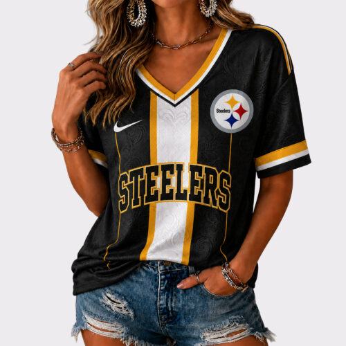 Pittsburgh Steelers | Premium NFL Casual V-Neck Game Day Shirt