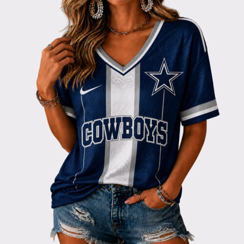 Dallas Cowboys | Premium NFL Casual V-Neck Game Day Shirt