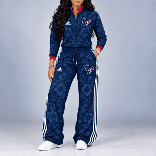 Houston Texans | Premium NFL Stadium Style Floral Quarter-Zip + Pants TD