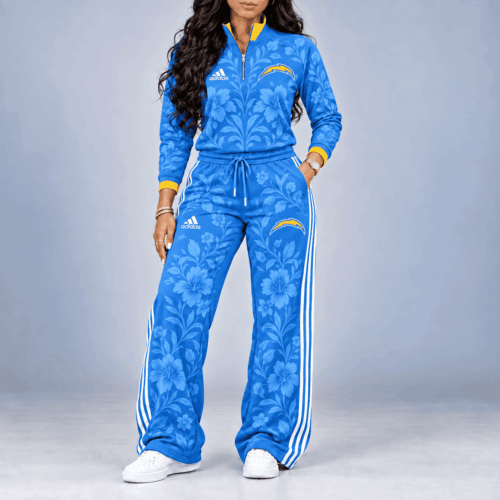Los Angeles Chargers | Premium NFL Stadium Style Floral Quarter-Zip + Pants TD