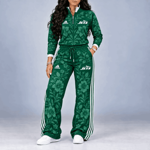New York Jets | Premium NFL Stadium Style Floral Quarter-Zip + Pants TD